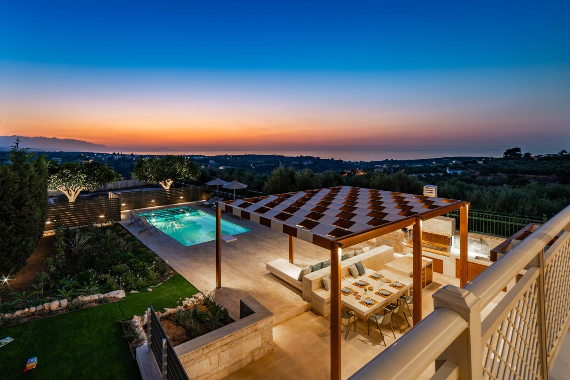 Estella Villa With Pool, Children Area, Bbq & Magnificent Views! Asterion Exterior photo